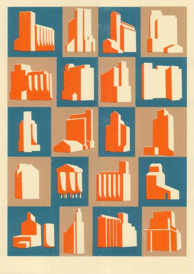 Grain Silos by Eliza Southwood